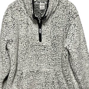 PINK Victoria's Secret Women's Cozy Gray Cowl Sweater